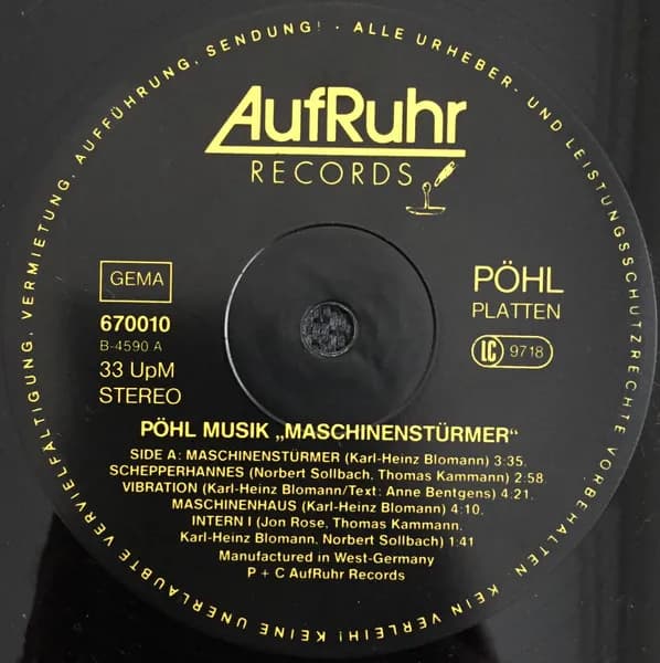 Pöhl Musik — Maschinenstürmer