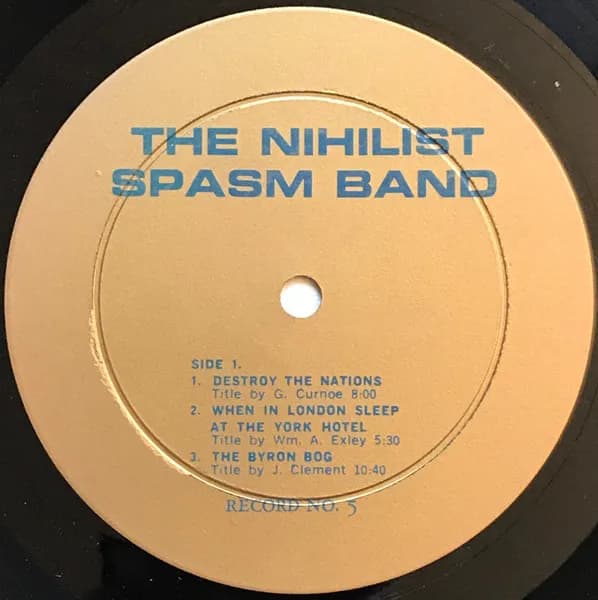 The Nihilist Spasm Band — No Record