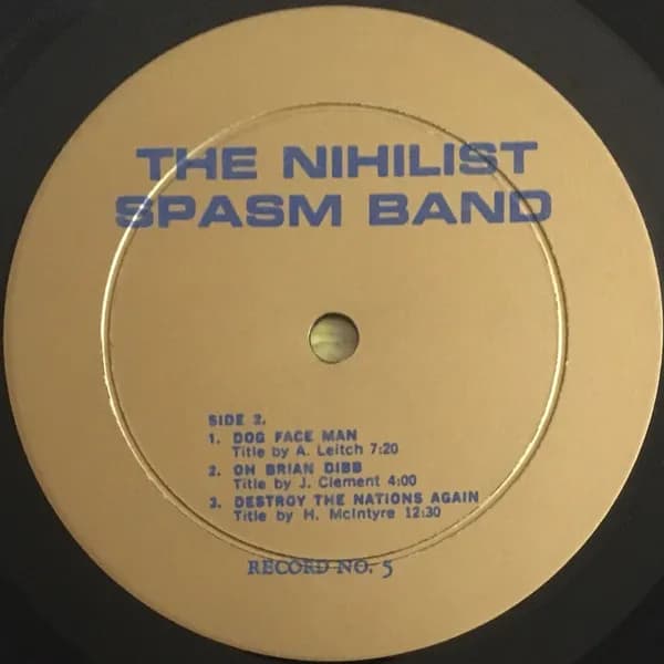 The Nihilist Spasm Band — No Record