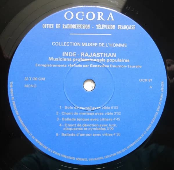 Various — Inde: Rajasthan Vol. 1