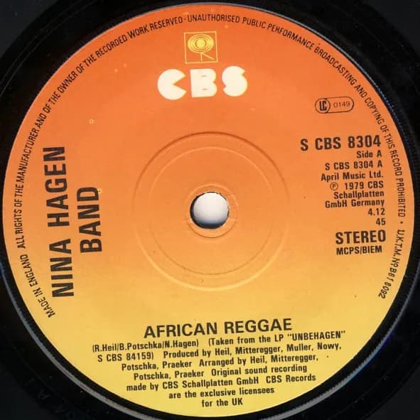 Nina Hagen Band — African Reggae
