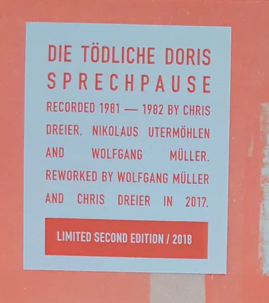 Die Tödliche Doris — Sprechpause