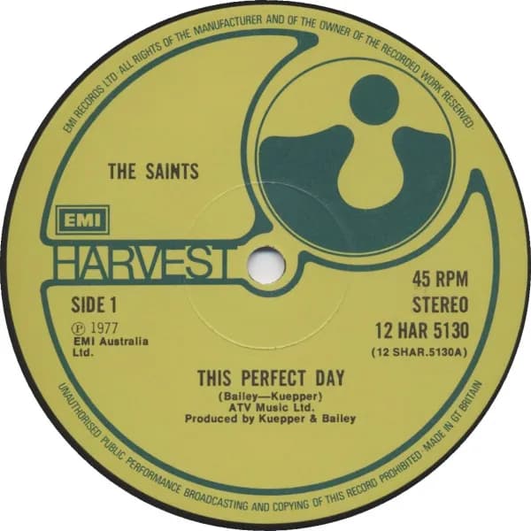 The Saints (2) — This Perfect Day c/w L-I-E-S