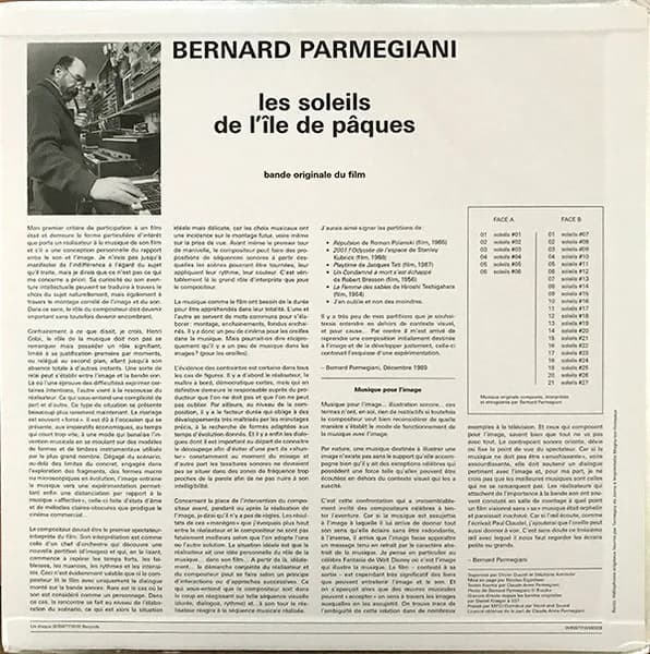 Bernard Parmegiani — Les Soleils De L'Ile De Pâques