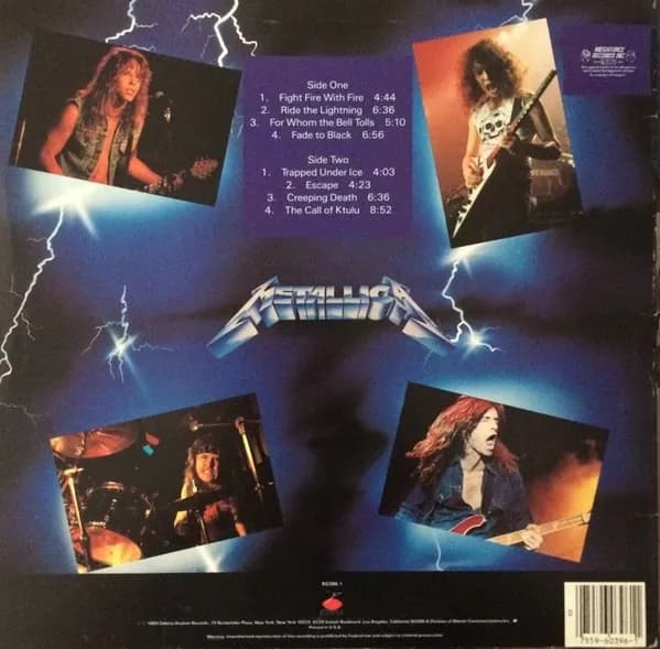 Metallica — Ride The Lightning
