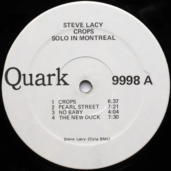 Steve Lacy — Crops & The Woe