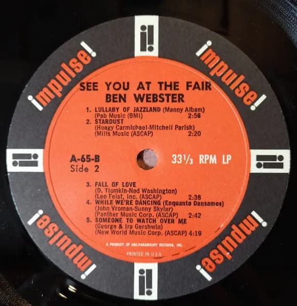 Ben Webster — See You At The Fair