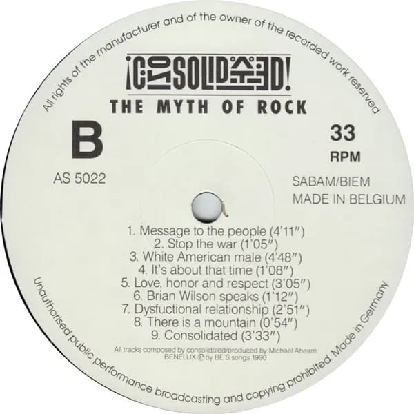 Consolidated — The Myth Of Rock