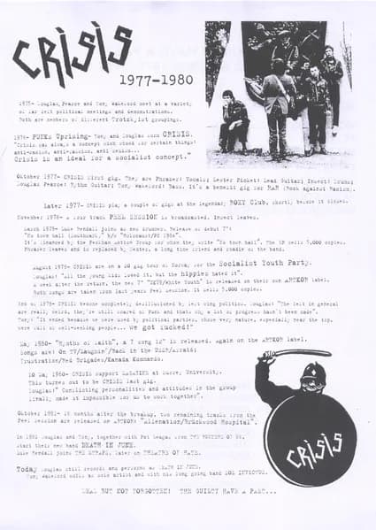 Crisis (2) — The Guilty Have A Past - Singles & Demos 1977-1979