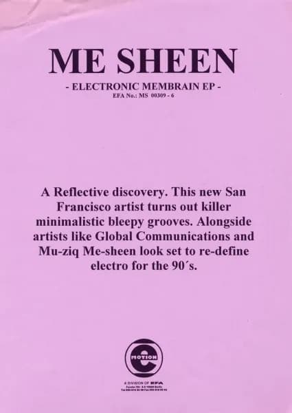 Me-Sheen — Electronic Membrain EP