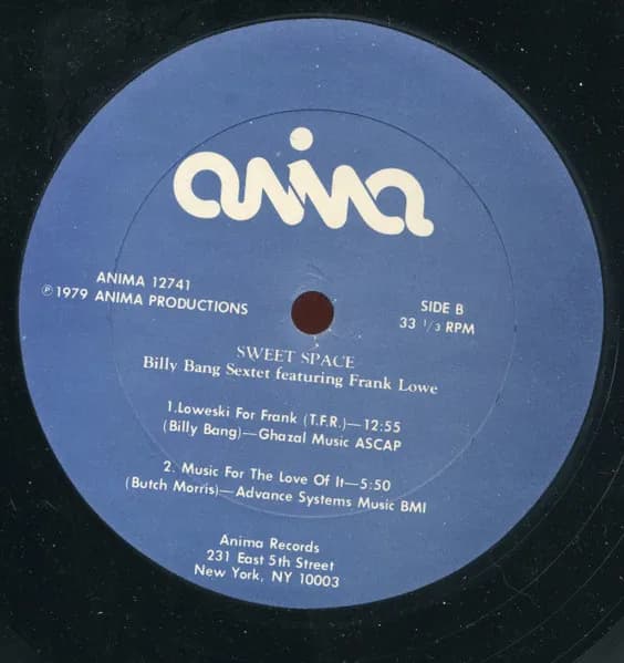 Billy Bang Sextet Featuring Frank Lowe — Sweet Space