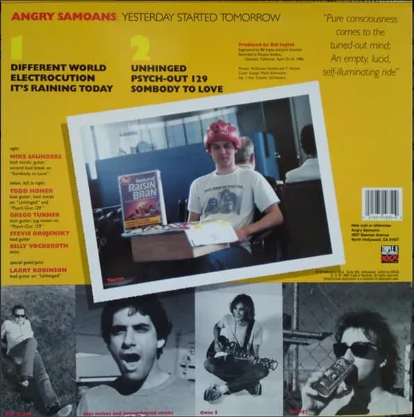 Angry Samoans — Yesterday Started Tomorrow