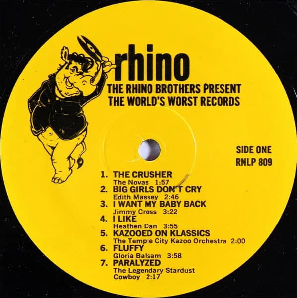 Various — The Rhino Brothers Present The World's Worst Records!