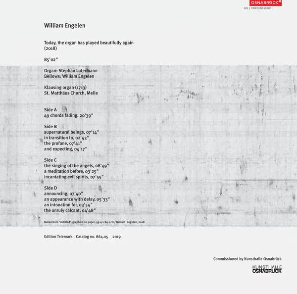 William Engelen — Today, The Organ Has Played Beautifully Again