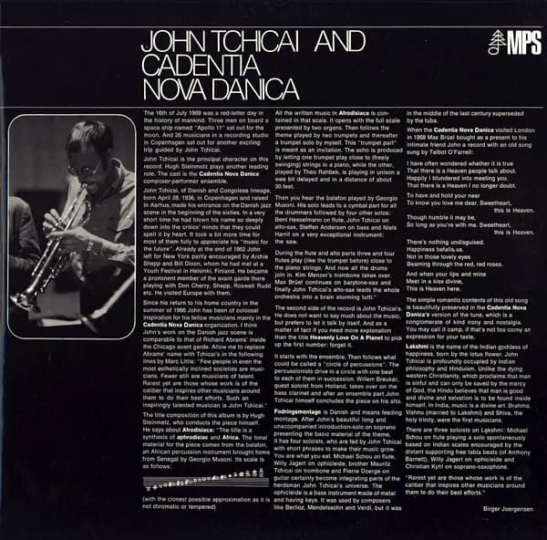John Tchicai And Cadentia Nova Danica — Afrodisiaca