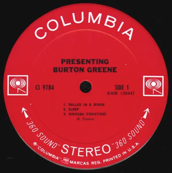 Burton Greene — Presenting Burton Greene