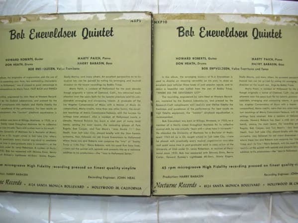 Bob Enevoldsen Quintet — Bob Enevoldsen Quintet
