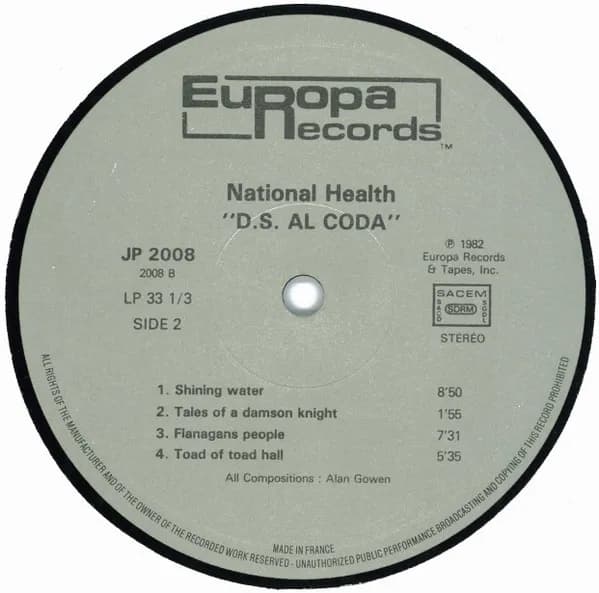 National Health — D.S. Al Coda