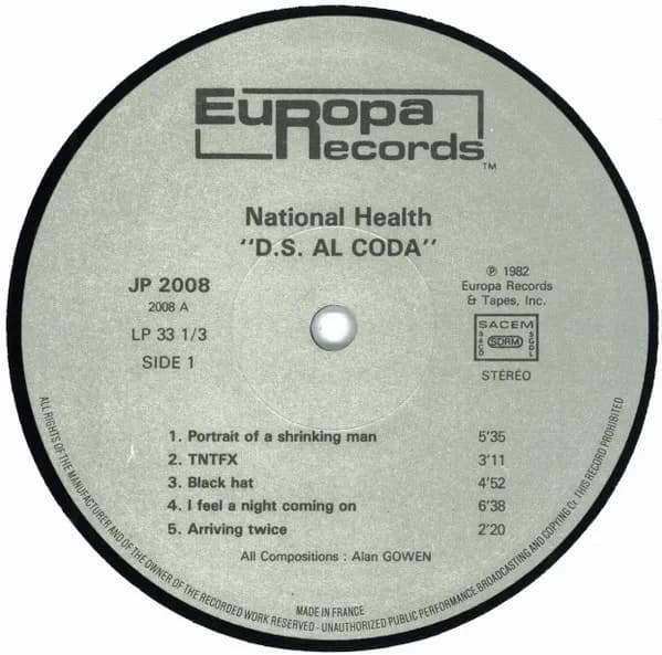 National Health — D.S. Al Coda