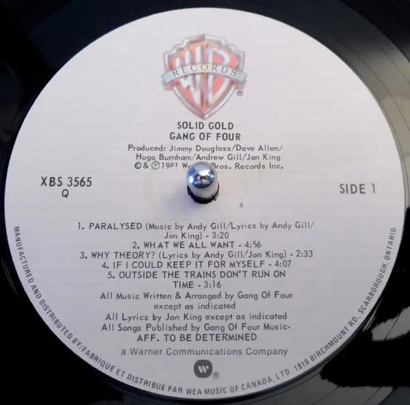 Gang Of Four — Solid Gold