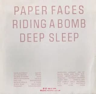 Paper Faces (2) — Riding A Bomb