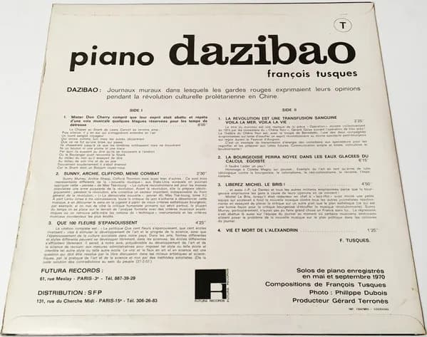 François Tusques — Piano Dazibao