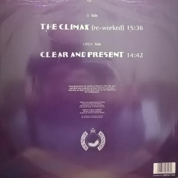 Carl Craig Presents Paperclip People — The Climax / Clear & Present