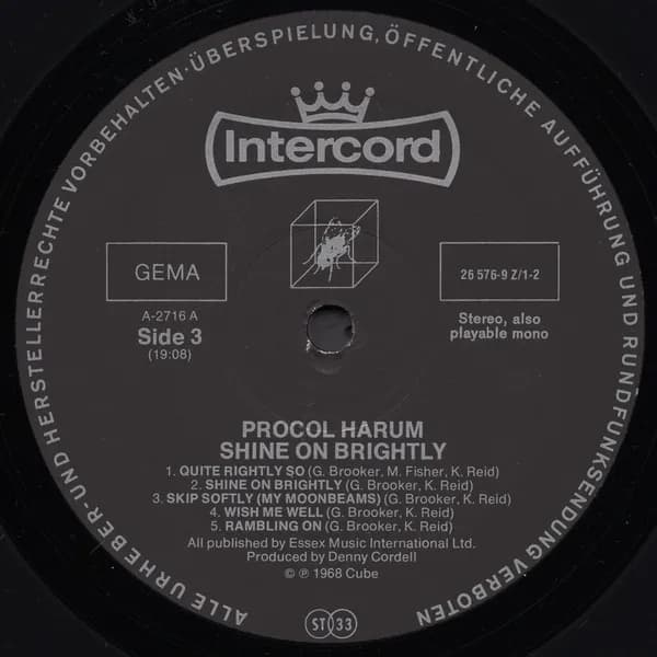 Procol Harum — A Salty Dog / Shine On Brightly