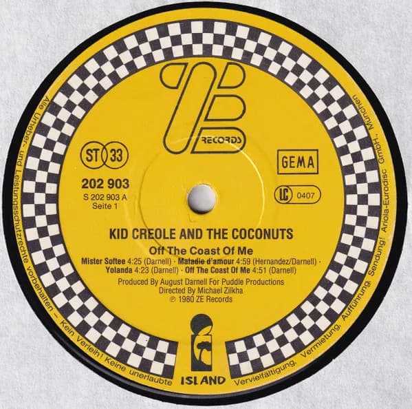 Kid Creole And The Coconuts — Off The Coast Of Me