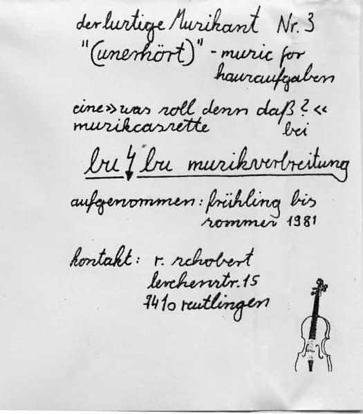 Der Lustige Musikant — (Unerhört) - Musik For Hausaufgaben
