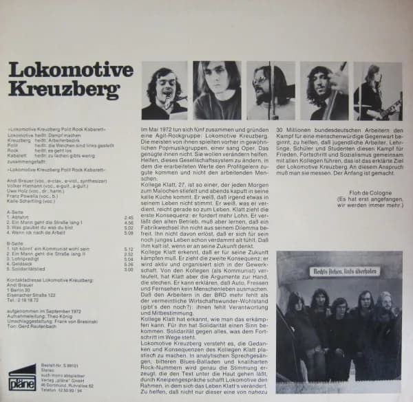 Lokomotive Kreuzberg — Kollege Klatt, Rock Story