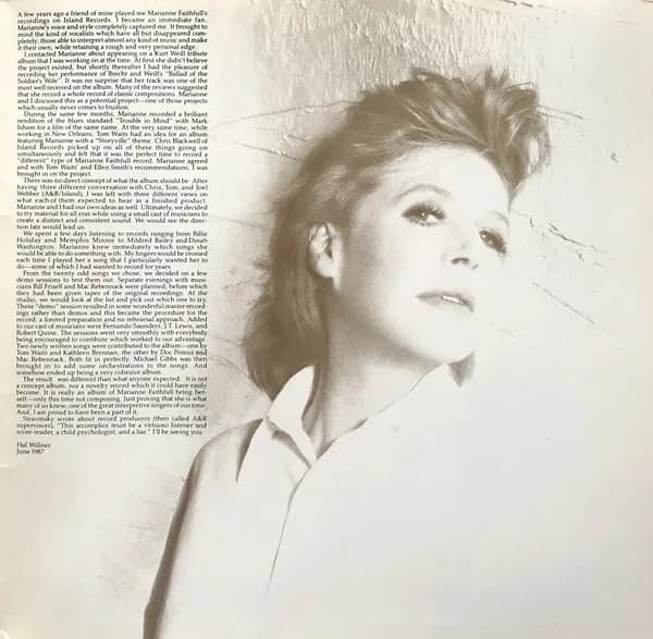 Marianne Faithfull — Strange Weather