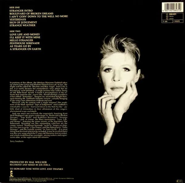 Marianne Faithfull — Strange Weather
