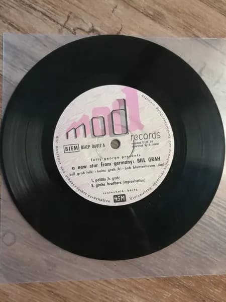 Bill Grah — Fatty George Presents Bill Grah On Mod-Records