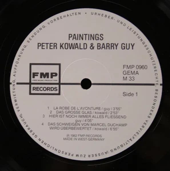 Peter Kowald / Barry Guy — Paintings