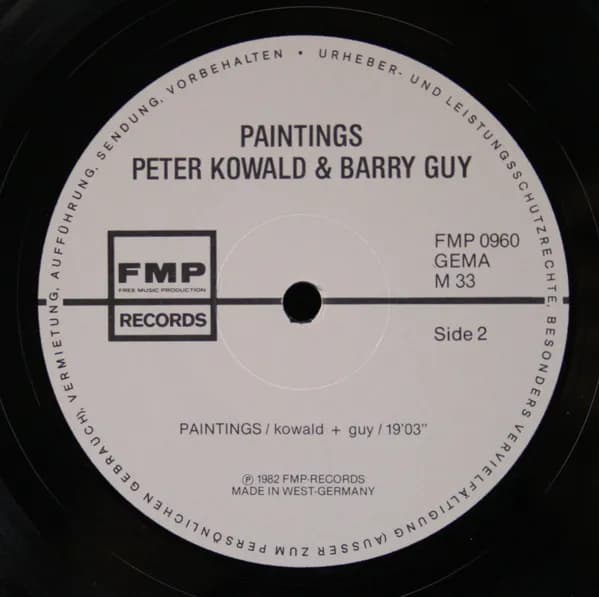 Peter Kowald / Barry Guy — Paintings