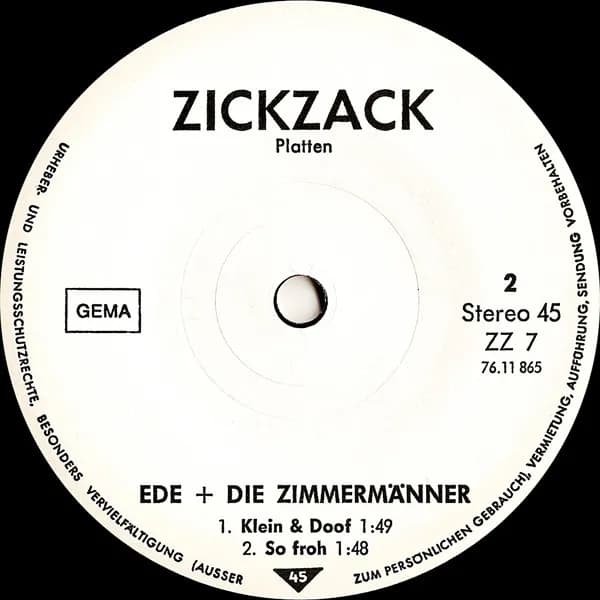 Ede & Die Zimmermänner a.k.a. Skafighter — Ede + Die Zimmermänner