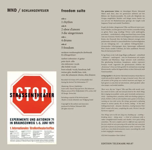 Moderne Nordeuropäische Dorfmusik / Schlangenfeuer — Freedom Suite