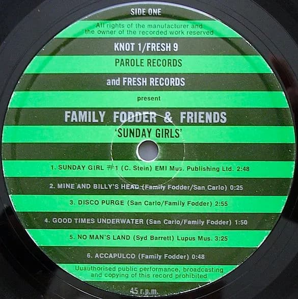Family Fodder — Sunday Girls
