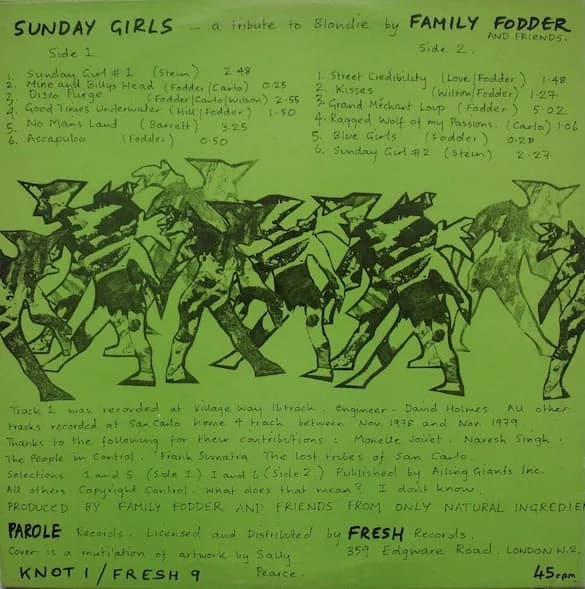 Family Fodder — Sunday Girls