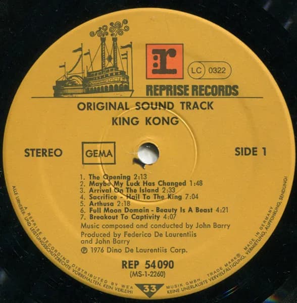 John Barry — King Kong (Original Sound Track)