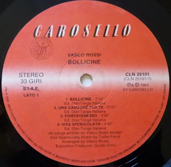 Vasco Rossi — Bollicine