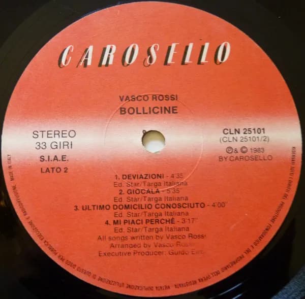 Vasco Rossi — Bollicine