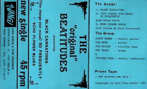 The "Original" Beatitudes — Black Carnations