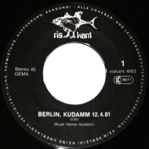 Heiner Goebbels — Berlin Q-Damm 12.4.81