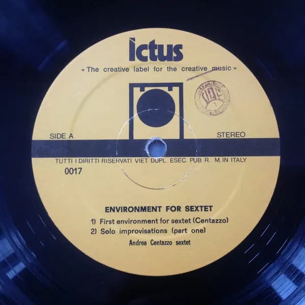 John Zorn, Andrea Centazzo, Eugene Chadbourne, Tom Cora, Toshinori Kondo, Polly Bradfield — Environment For Sextet