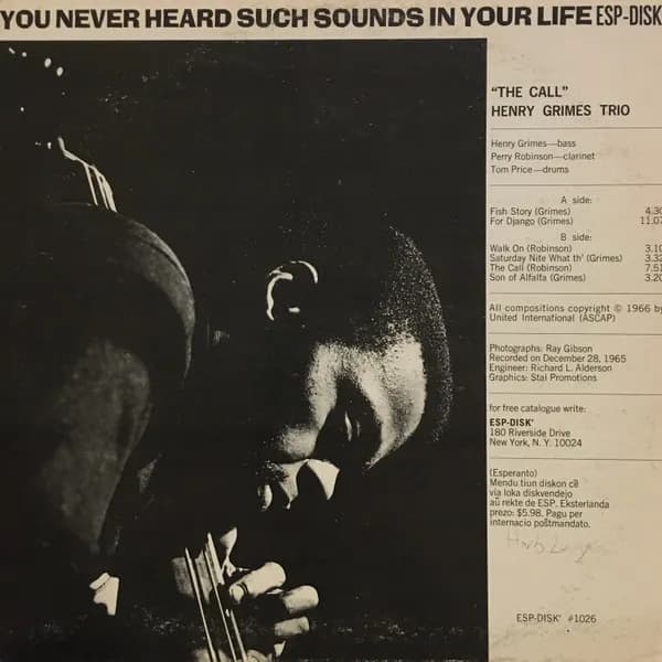 Henry Grimes Trio — The Call