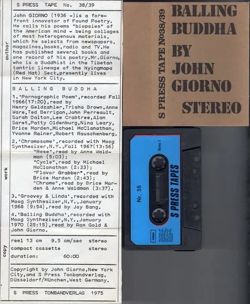 John Giorno — Balling Buddha