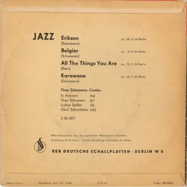 Theo Schumann Combo — Jazz