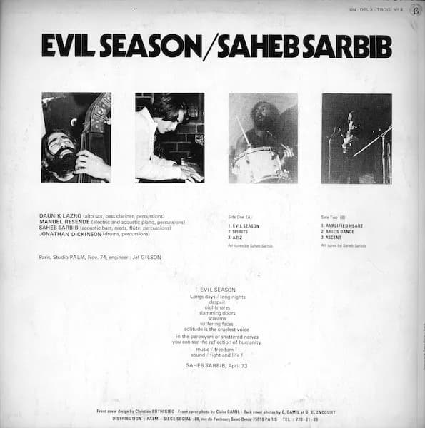 Saheb Sarbib — Evil Season